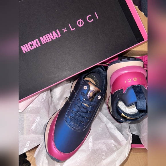 FUSION X NICKI MINAJ X LØCI BIO LEATHER SHOES "Heavyonit pair" - Picture 12 of 17